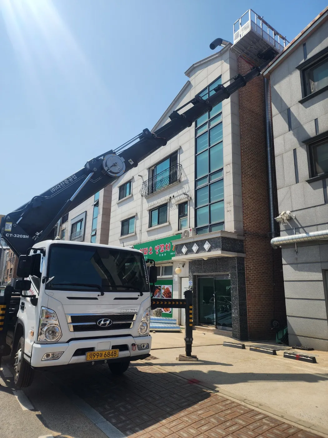 안산 스카이차 현장작업 1 - 고소작업 안전시공