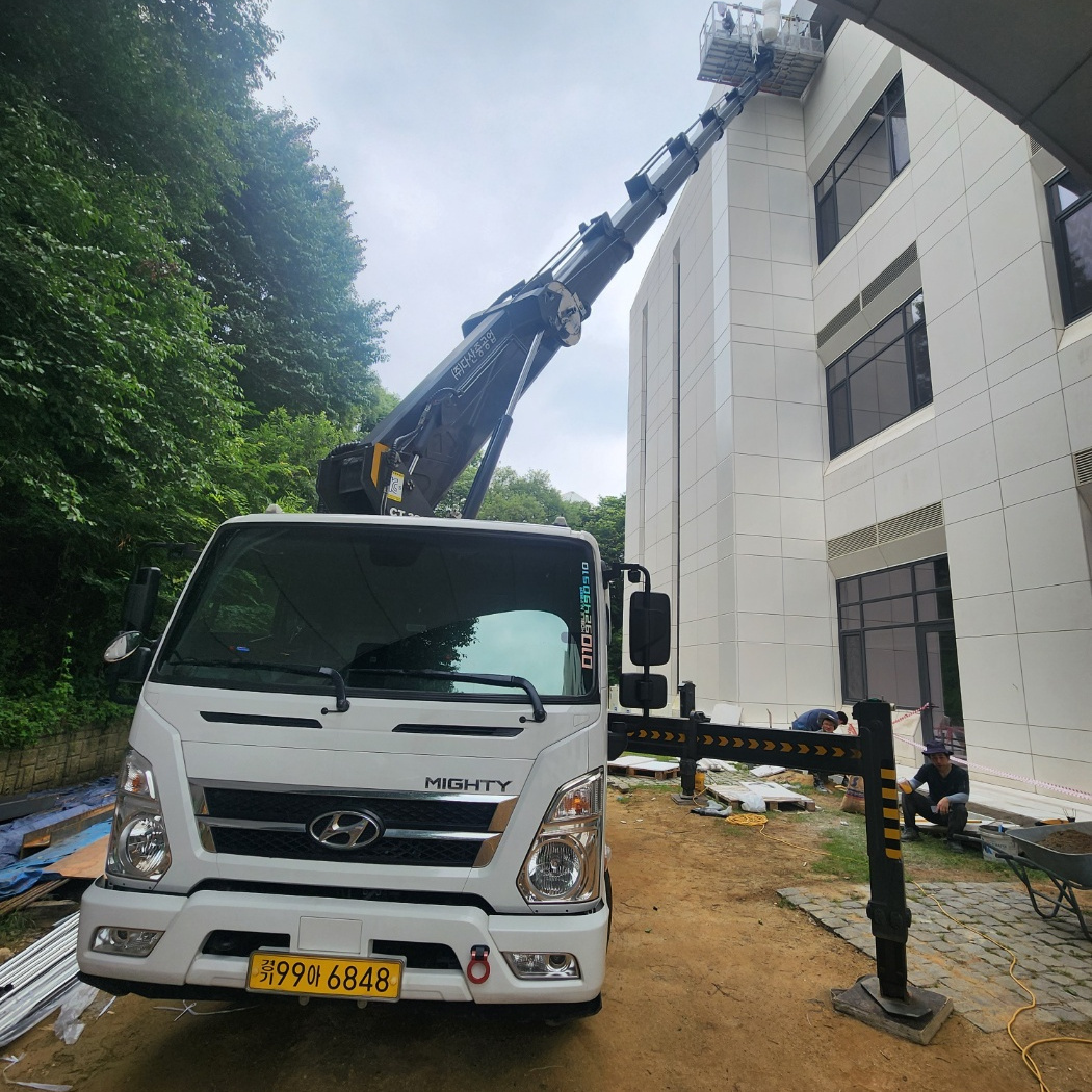안산 대부동동 CCTV 설치 스카이차 작업