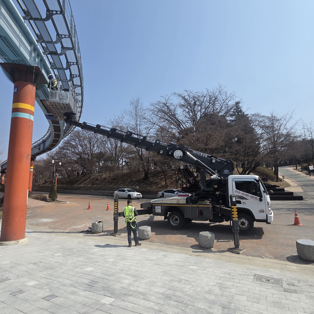 안산 상록구 CCTV 설치 스카이차 작업
